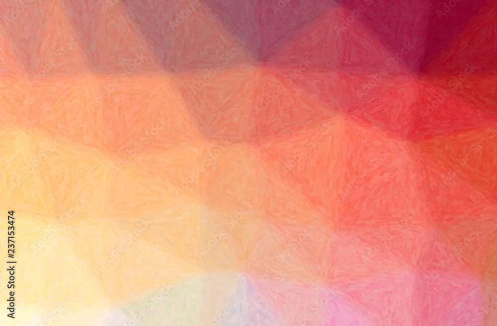 Fototapeta premium Illustration of abstract Red, Yellow, Blue, And Brown Impasto Horizontal background.