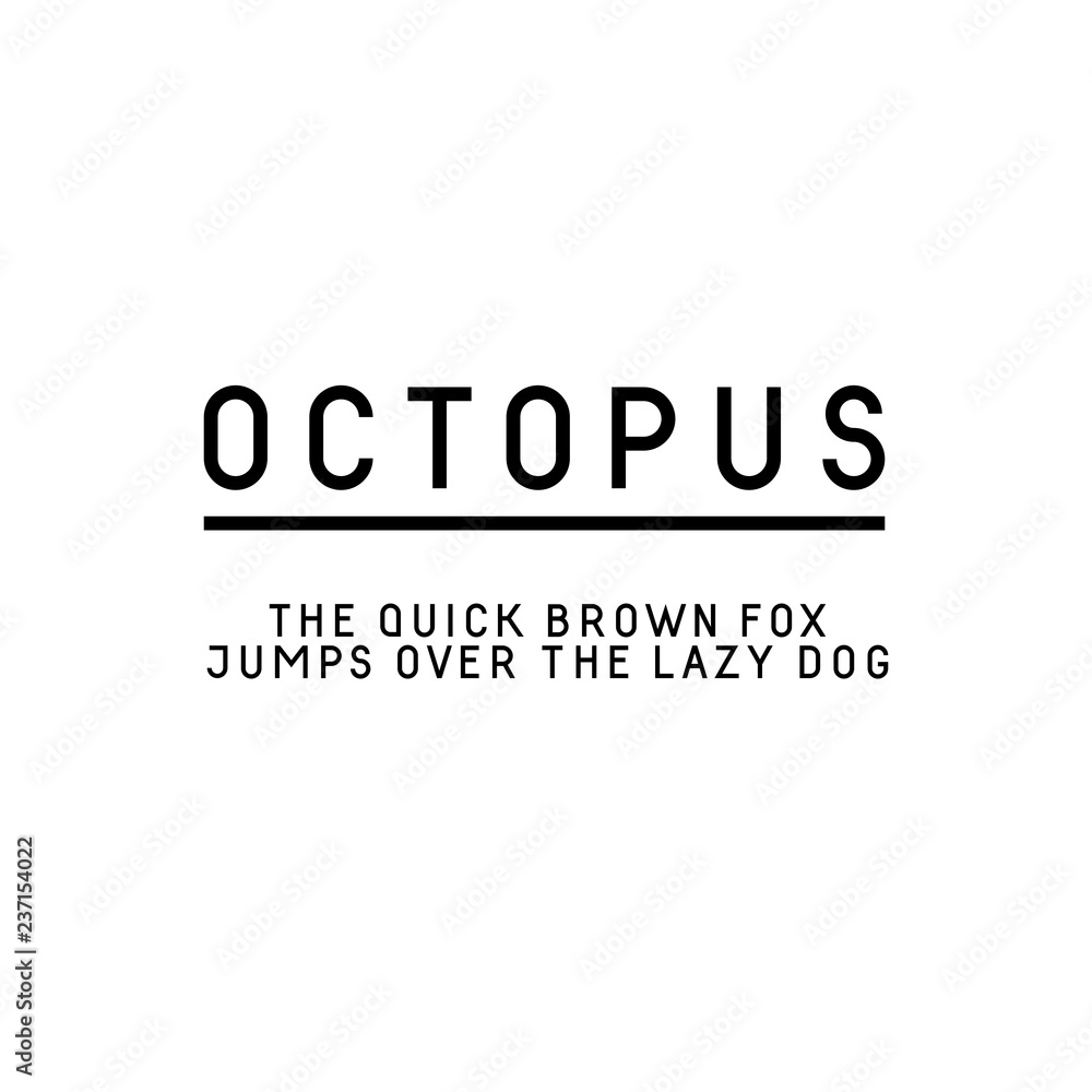 Trendy sans serif font in uppercase Trendy sans serif font in uppercase
