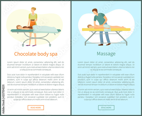 Massage and Chocolate Body Spa Procedures Masseur