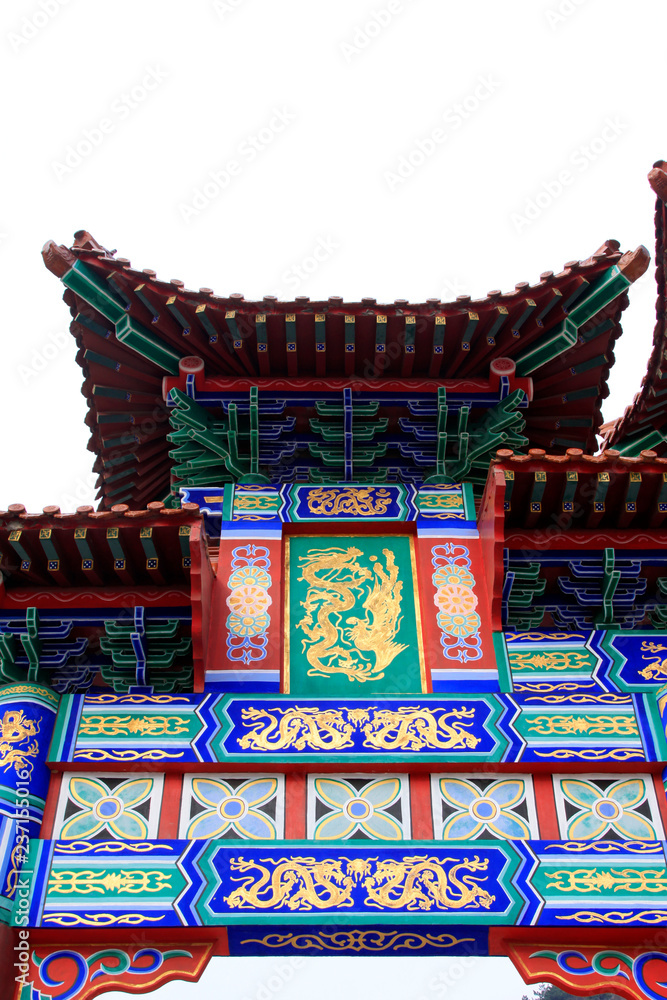 Chinese architectural style memorial arch
