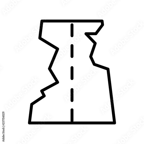 Road vector icon