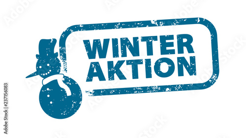 Stempel - Winteraktion Schneemann