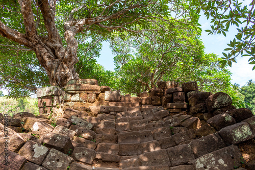 Stairs to Vat Phou temple