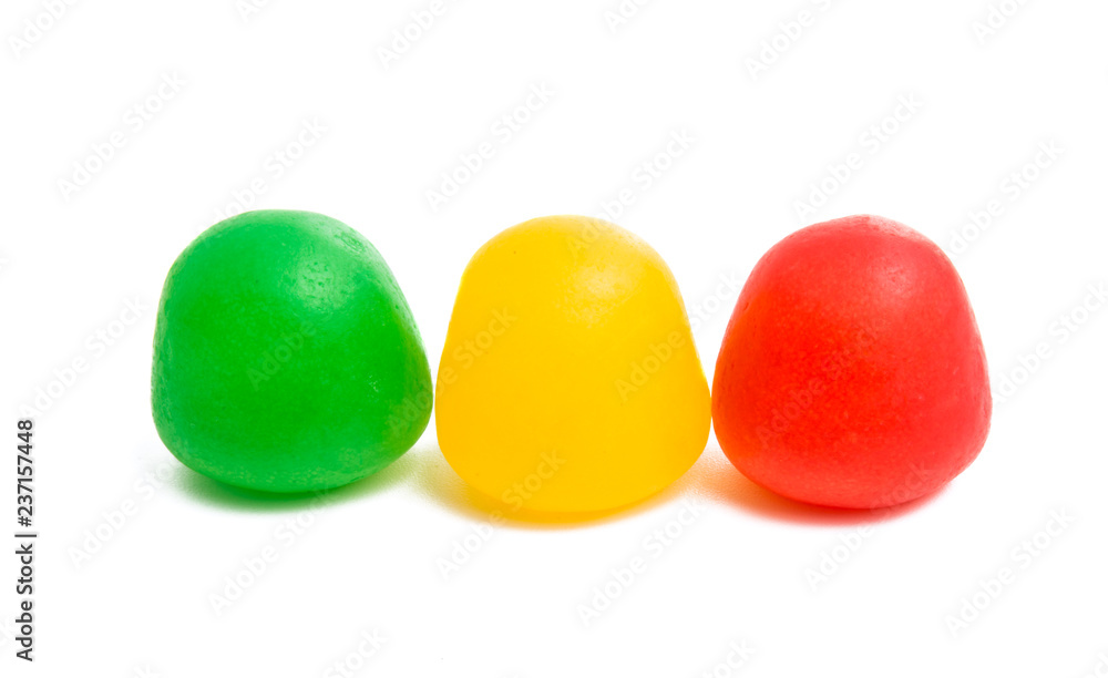 jelly fruit candy isolated