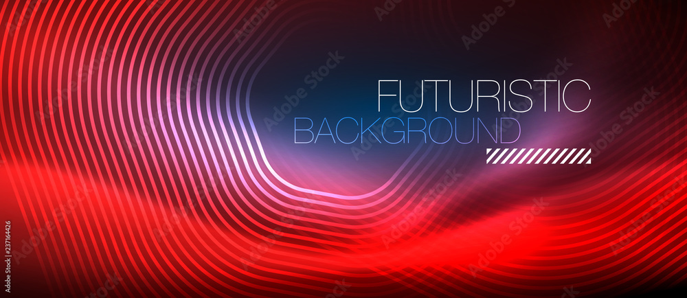 Neon glowing lines, magic energy space light concept, abstract background wallpaper design Neon glowing lines, magic energy space light concept, abstract background wallpaper design