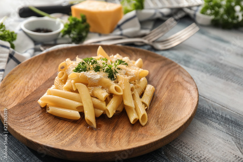 Delicious penne pasta with ...
