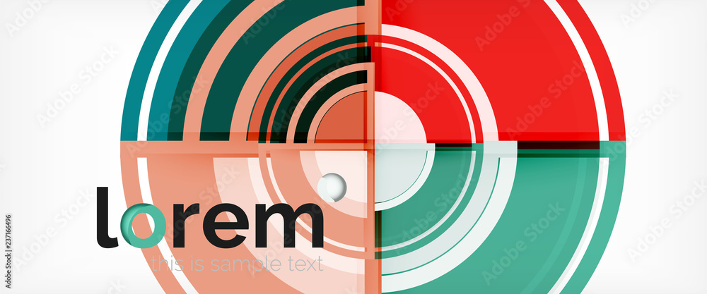 Multicolored round shapes abstract background Multicolored round shapes abstract background