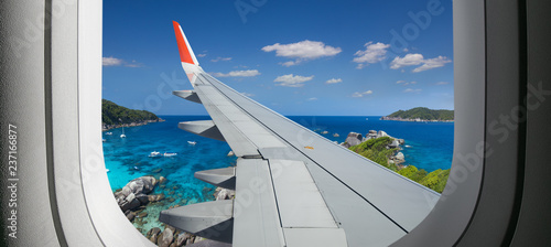 Quadro em tela View from airplane