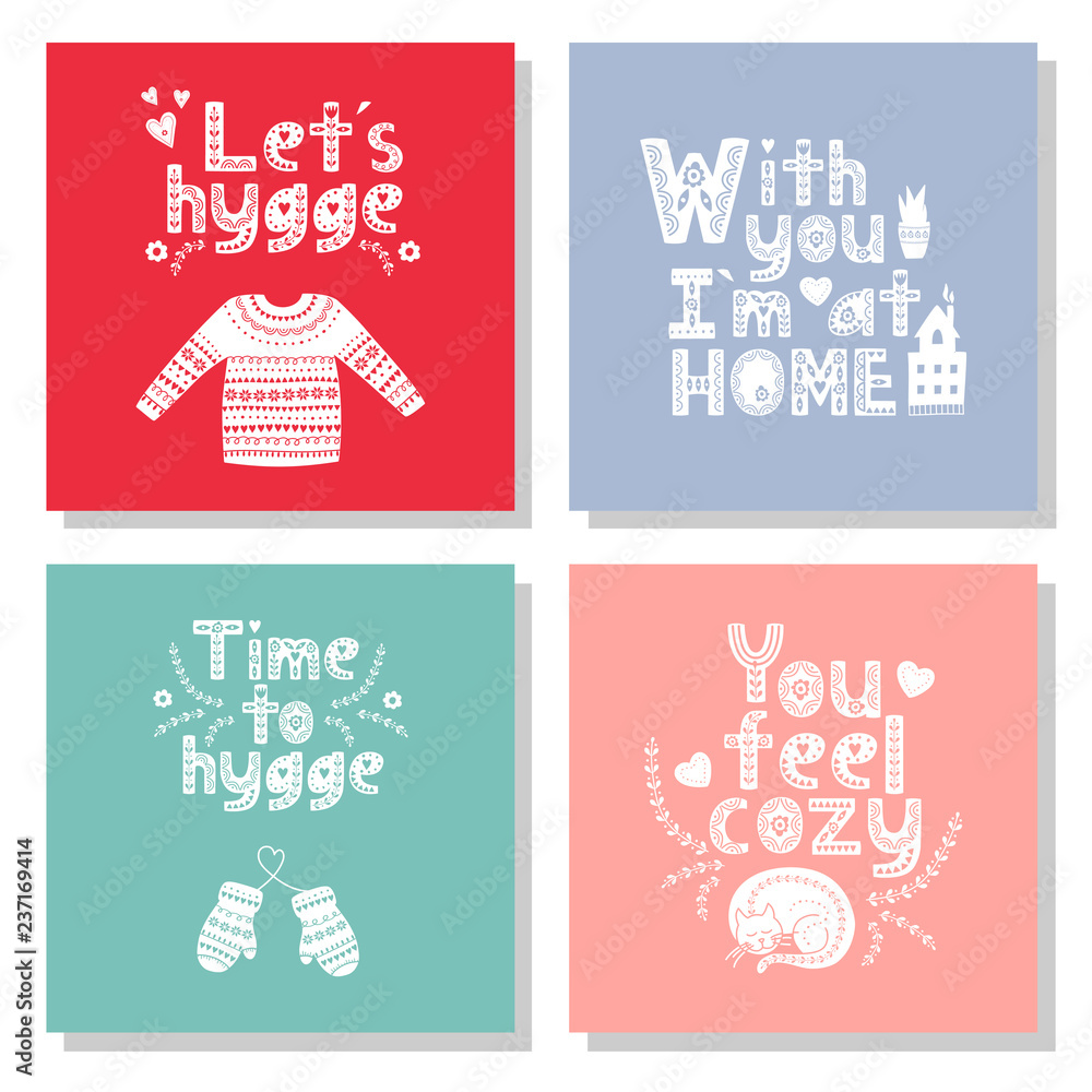 Hygge is a Danish living concept. Valentine s day set Hygge is a Danish living concept. Valentine s day set