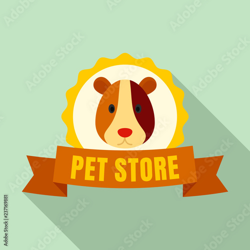 Exotic pet store logo. Flat illustration of exotic pet store vector logo for web design