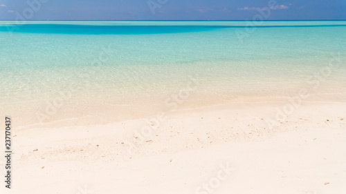 Tropical Beach in Paradise in Maldives