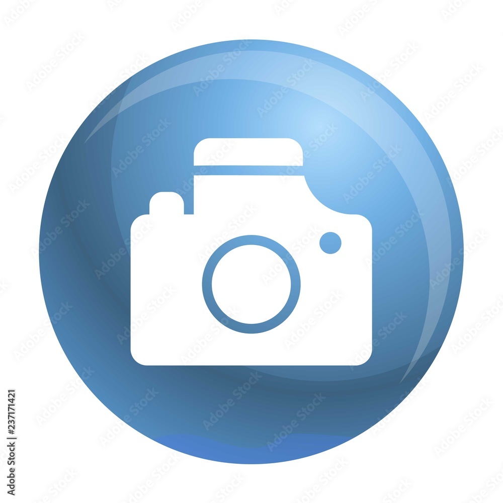 Camera icon. Simple illustration of camera vector icon for web design isolated on white background Camera icon. Simple illustration of camera vector icon for web design isolated on white background