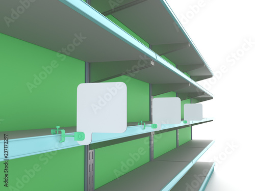 Shelf With Price Tag Or Wobblers © suchywilk
