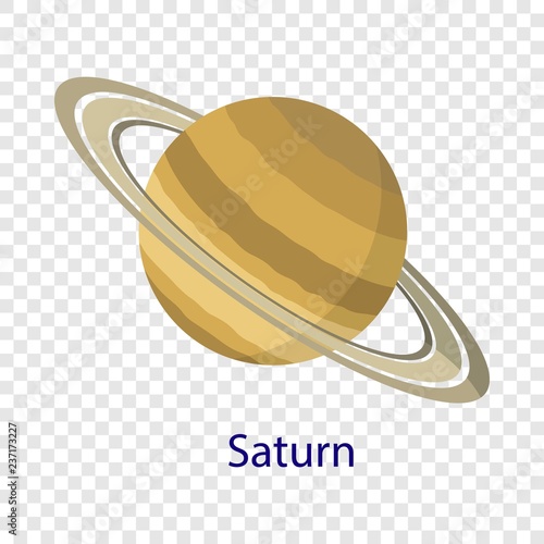 Saturn planet icon. Flat illustration of saturn planet vector icon  