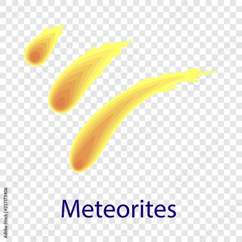 Meteorites icon. Flat illustration of meteorites vector icon  