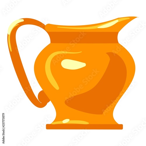 Jewish jug icon. Cartoon of jewish jug vector icon for web design isolated on white background