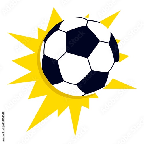 фотографія Star soccer ball icon