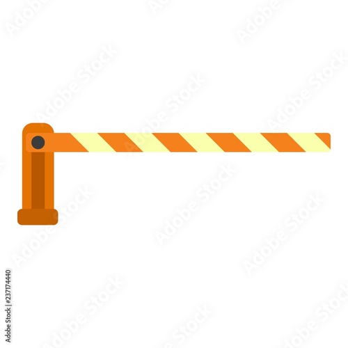Parking barrier icon. Flat illustration of parking barrier vector icon for web design