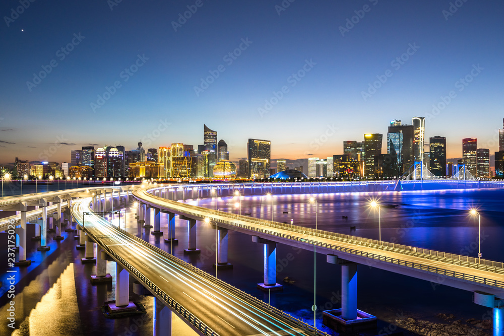 Obraz premium city at night