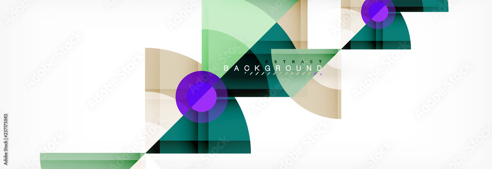 Trendy circles composition geometric background Trendy circles composition geometric background