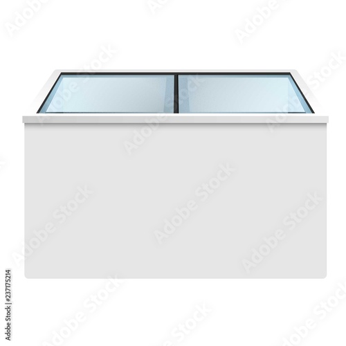 Freezer icon. Realistic illustration of freezer vector icon for web design isolated on white background