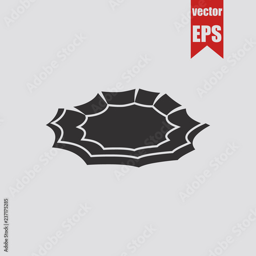 Ditch icon.Vector illustration.