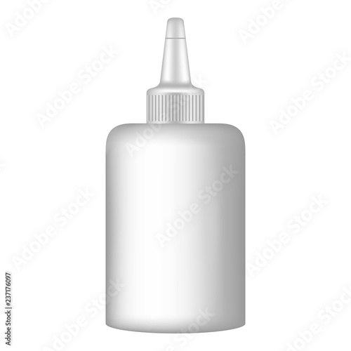 School glue office icon. Realistic illustration of school glue office vector icon for web design isolated on white background