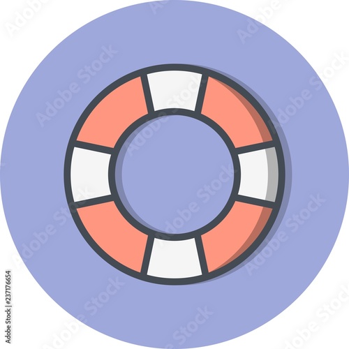 Life Preserver Vector Icon