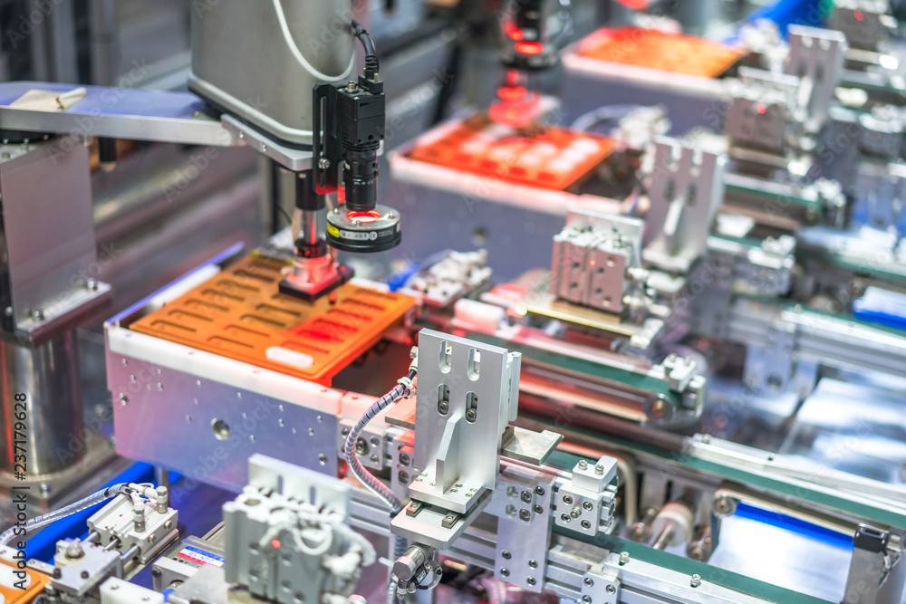 Fototapeta premium robot arm in factory