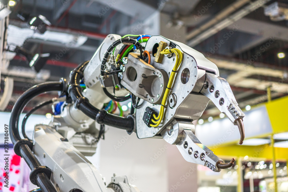 Fototapeta premium robot arm in factory