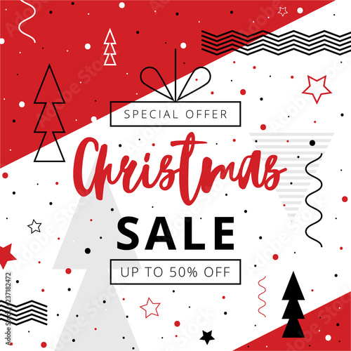 Dicsount Christmas offer up to 50 percent off