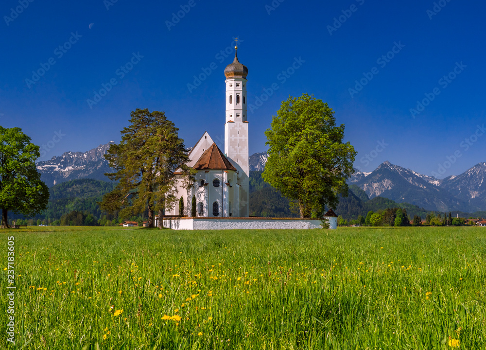 St Coloman pilgrimage church near Schwangau Bavaria Germany
