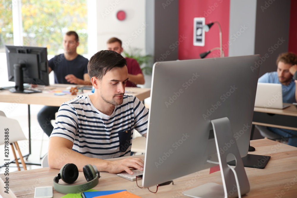 IT specialist working in office IT specialist working in office