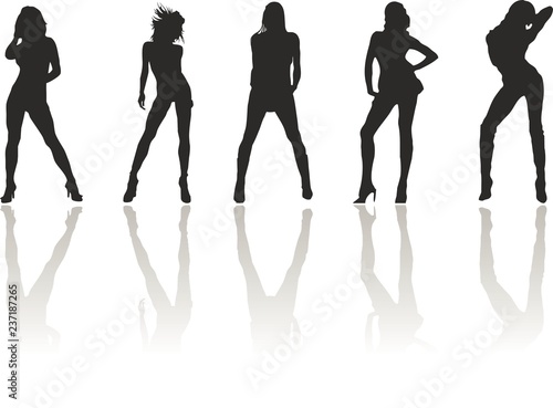 Siluetas de mujer