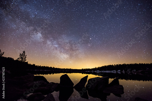 Milky way in Malniu, Pyrenees, Spain photo