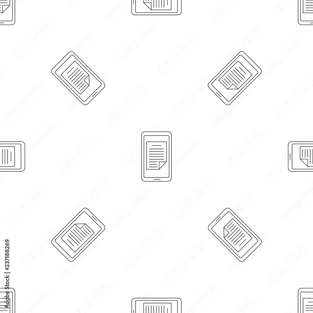 Smartphone document pattern seamless vector repeat geometric for any web design Smartphone document pattern seamless vector repeat geometric for any web design