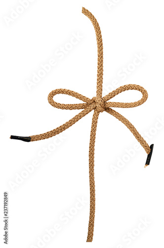 Brown cord bow