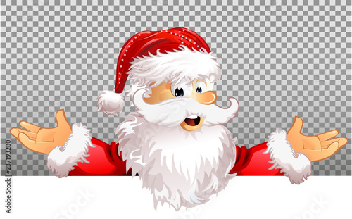 Weihnachtsmann transparenter Hintergrund Schild
