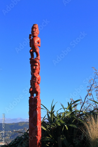 Maori Pou whenua, New Zealand