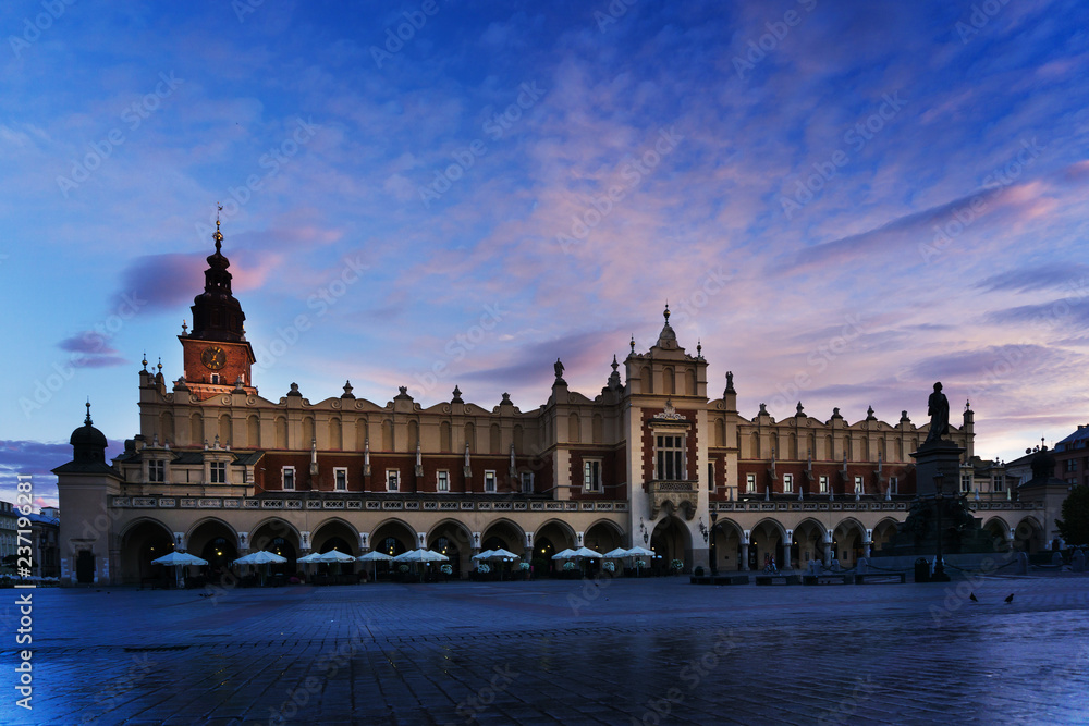 The Cloth Hall in Krakow, Poland