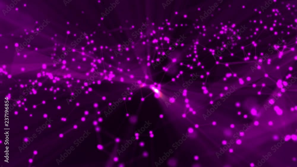 Purple abstract 3D plexus shapes. Digital technology background 4K.
Purple abstract 3D plexus shapes. Digital technology background 4K.