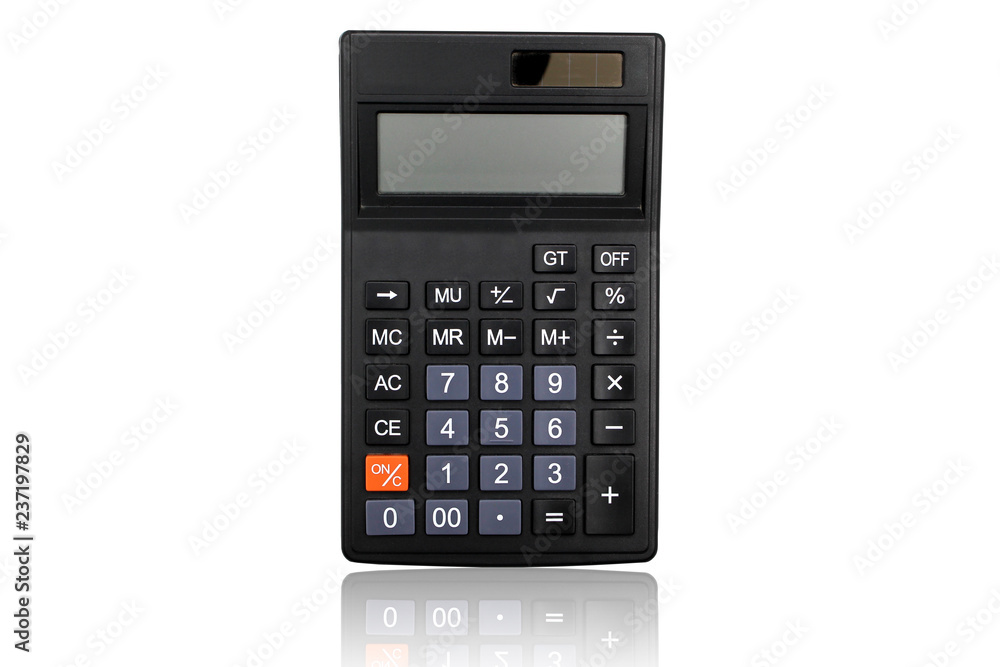 calculator isolated on white background calculator isolated on white background