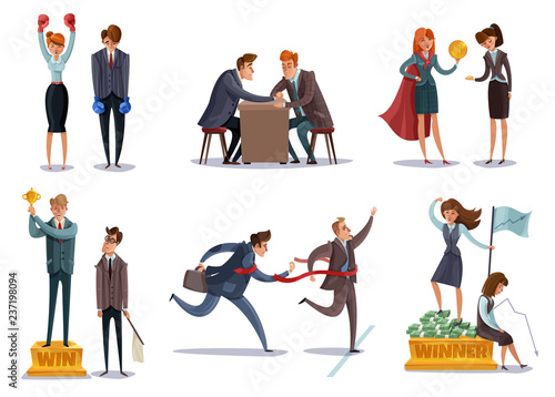Business Competitions Doodle Set