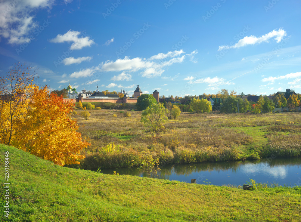 Autumn landscape in Suzdal.