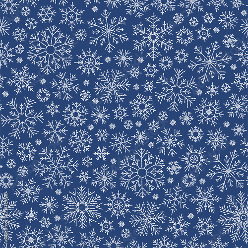 Christmas seamless doodle pattern