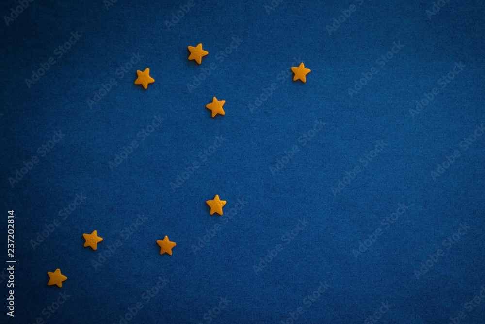 Constellation Archer on a blue background. Constellation Archer on a blue background.