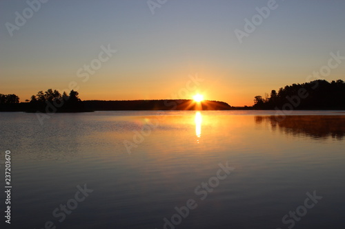 Восход на озере Селигер