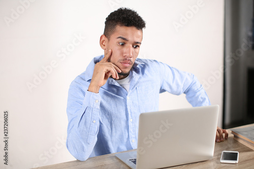 Stressed African-American m...