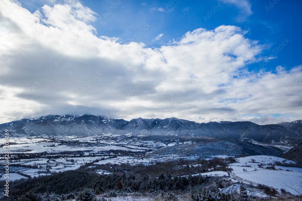 Winter in La Cerdanya, Pyrenees, Spain Winter in La Cerdanya, Pyrenees, Spain