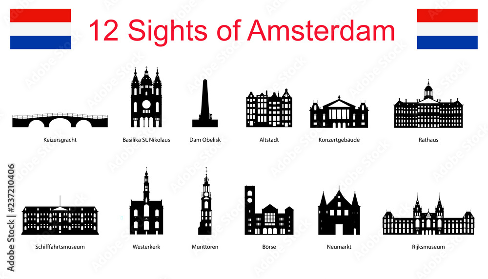 12 sights of Amsterdam